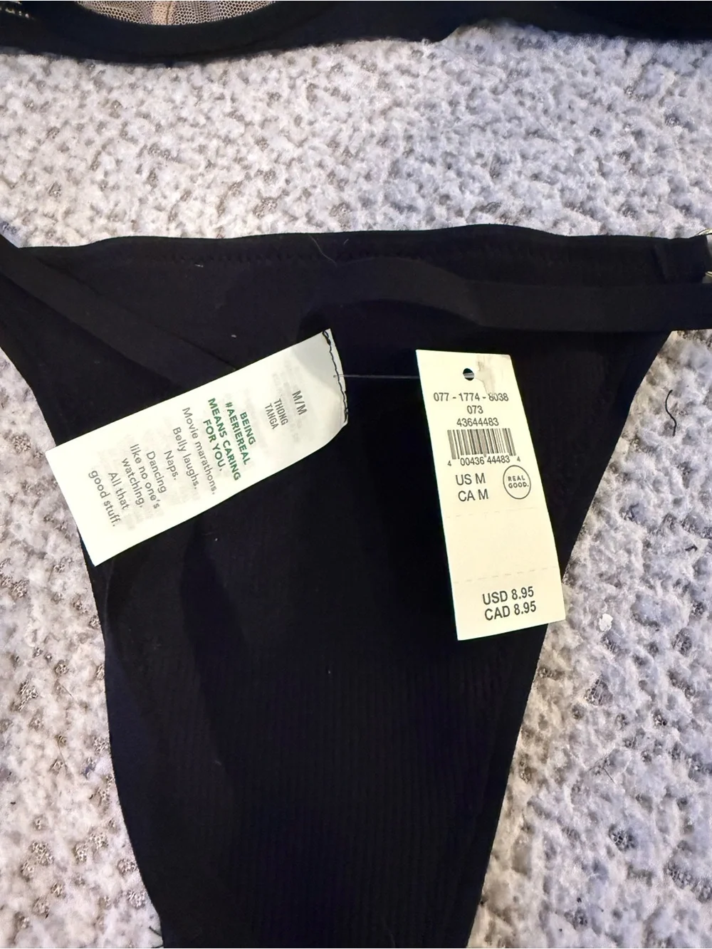 🔥🔥  NWT ThirdLove Lace‎ Bra 32D & Aerie Thong Medium Bundle
